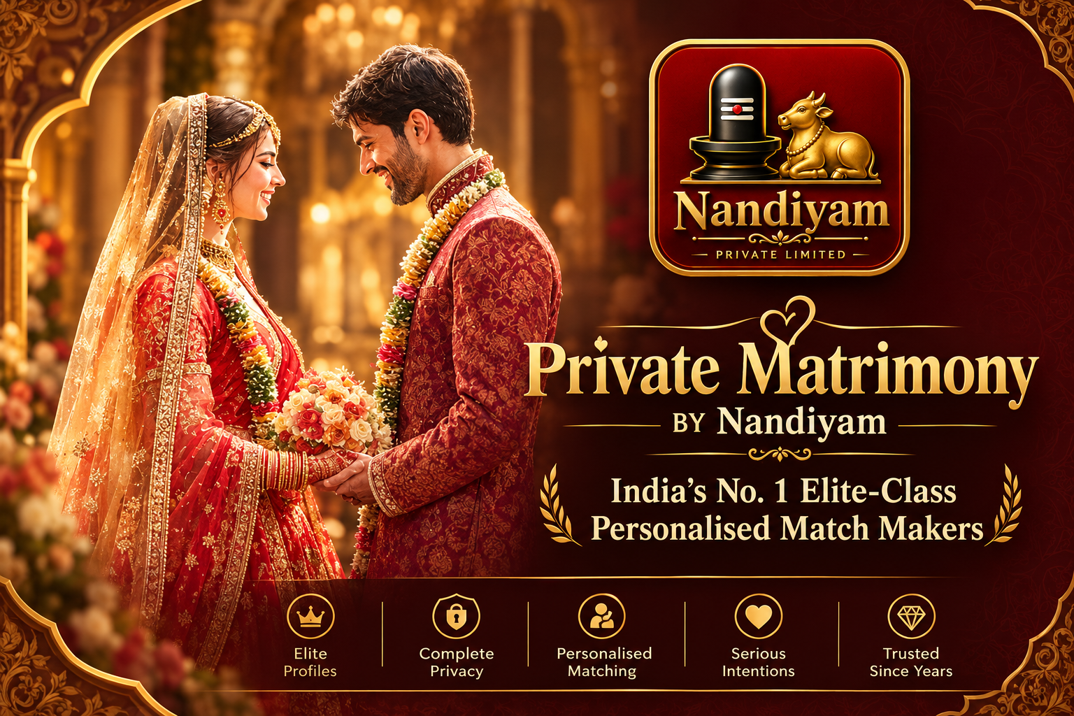Private Matrimony BY Nandiyam: India’s No. 1 Elite-Class Personalised Match Makers